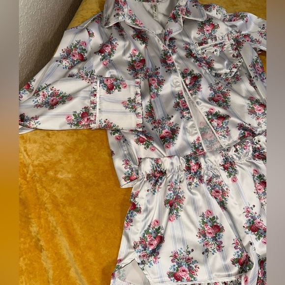For Love And Lemons Pink Floral Pajama Set - Picture 6 of 10